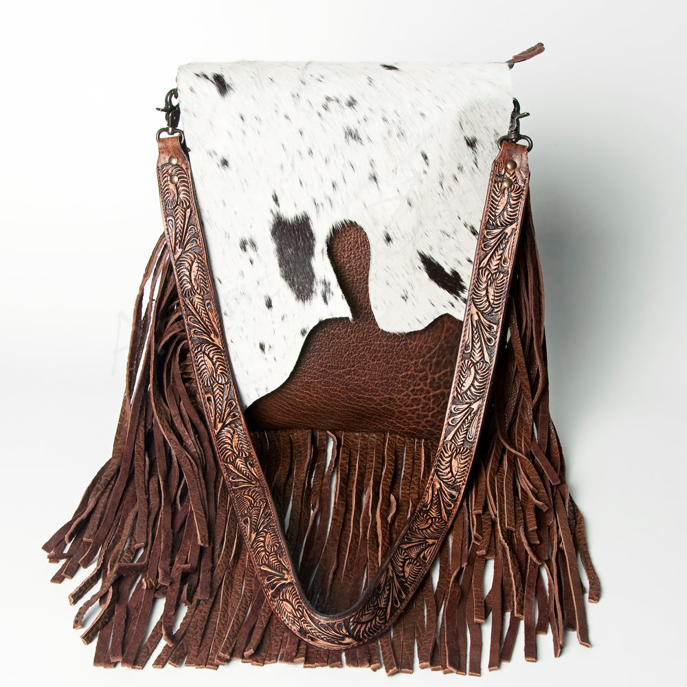 LC-ADBGZ137 Messenger Hair-on Genuine Western Leather Women Bag