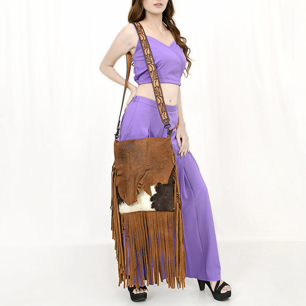 LC-ADBGZ137B Messenger Genuine Western Leather Women Bag Becca