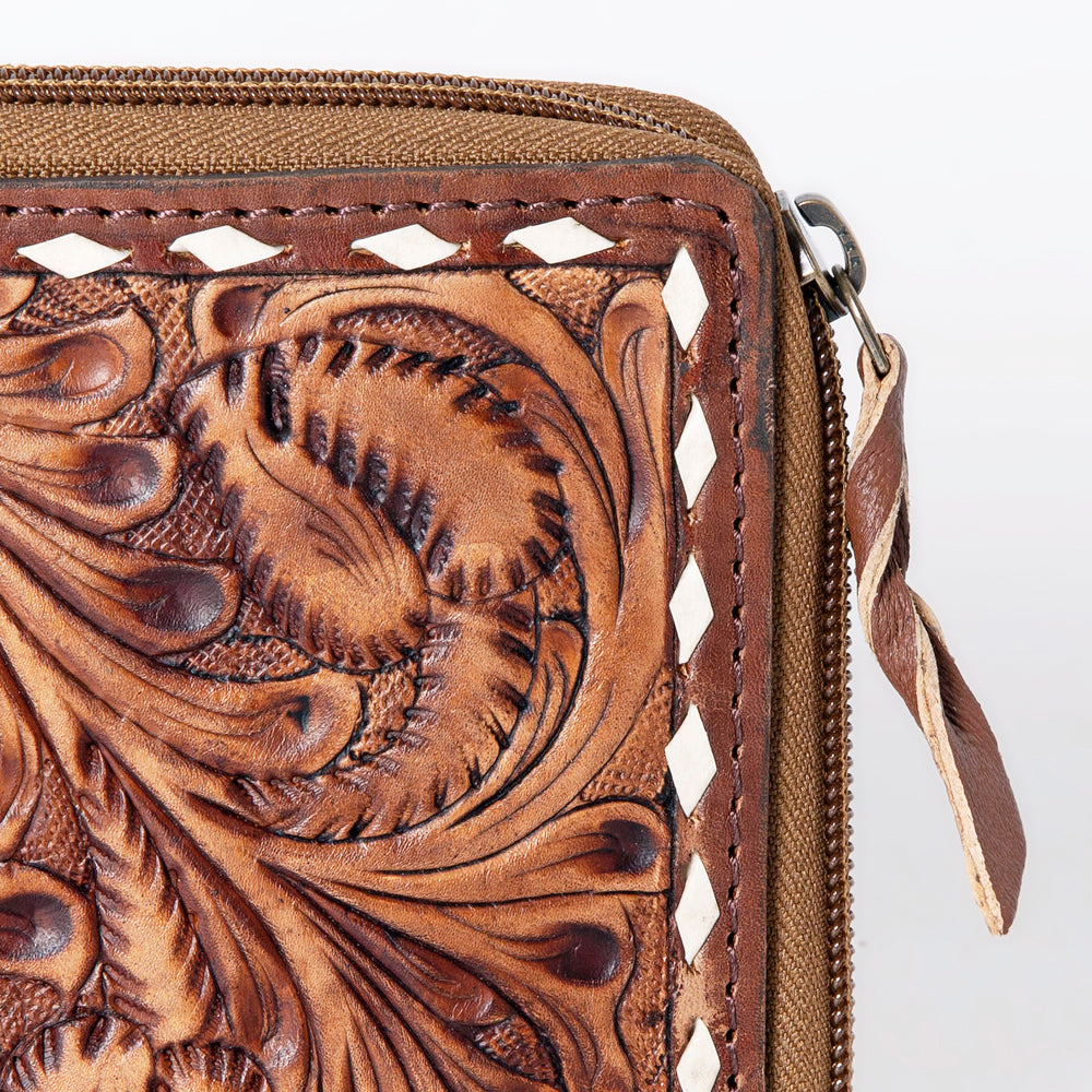 LC-ADBGZ447A Wallet Genuine Western Leather Women Bag