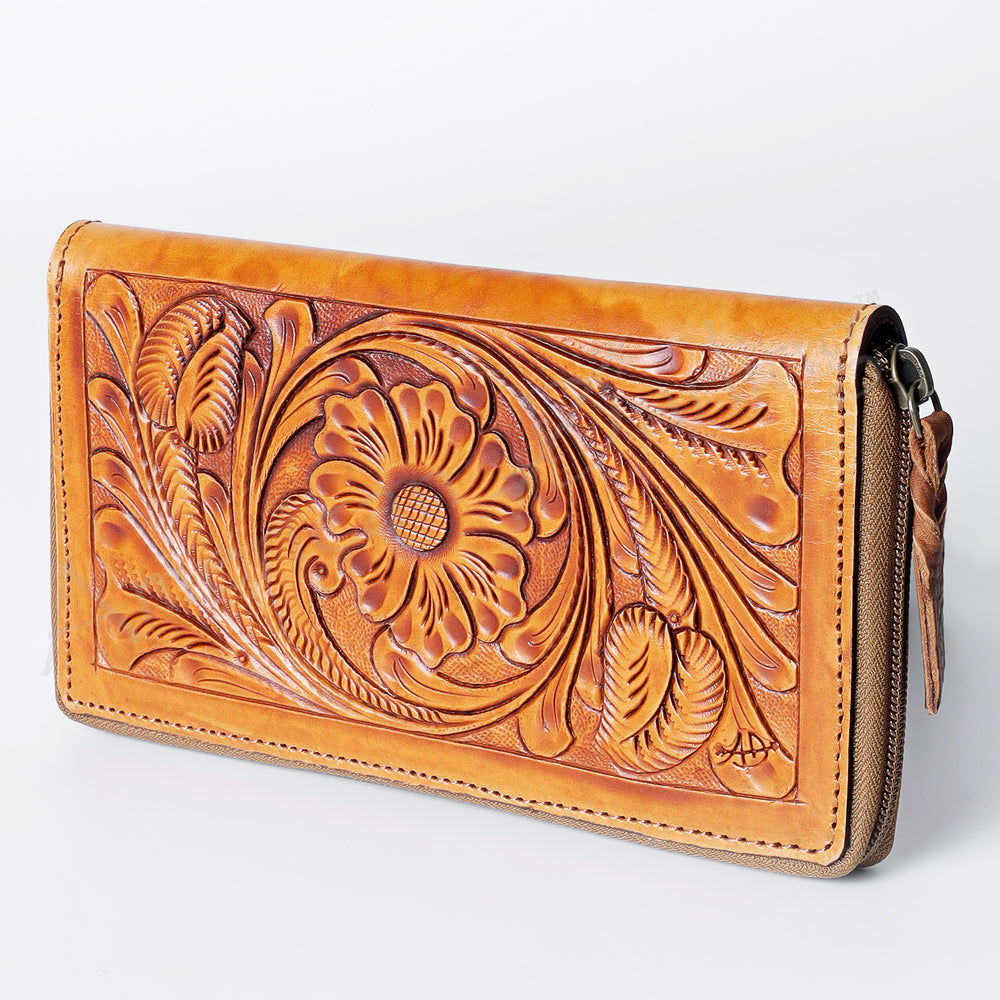LC-ADBGZ448A Wallet Genuine Western Leather Women Bag