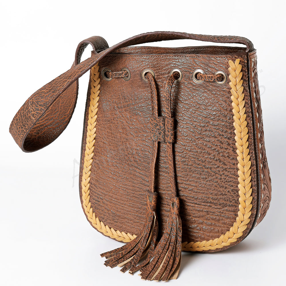 LC-ADBGZ485 Bucket Genuine Western Leather Women Bag