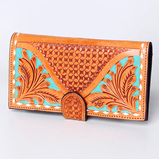 LC-ADBGZ402B Wallet Genuine Western Leather Women Bag