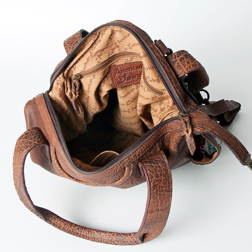 LC-ADBGZ430C Full-Grain Leather Western Backpack Bag - Rustic Everyday Carry by American Darling