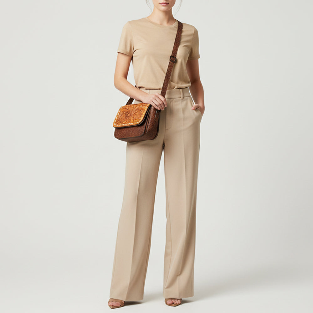 LC-ADBGZ449A Crossbody Genuine Western Leather Women Bag