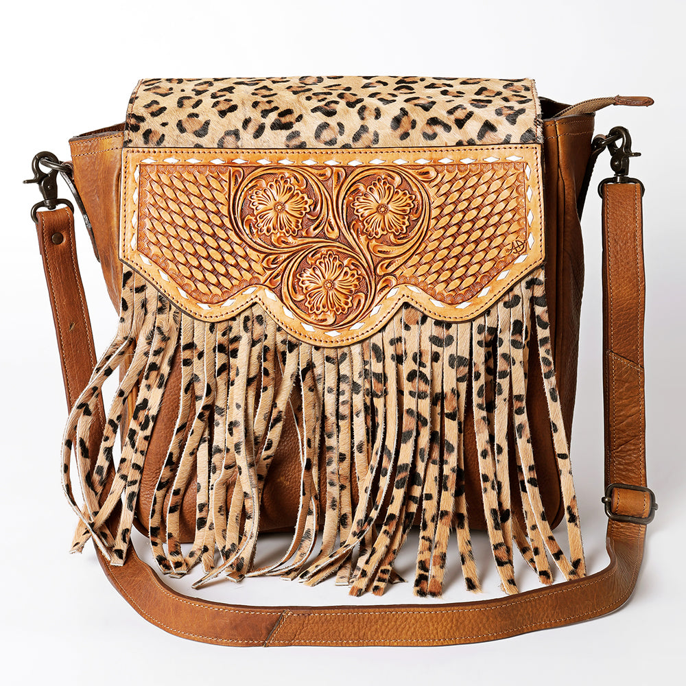 LC-ADBGZ457B Messenger Genuine Western Leather Women Bag Sage
