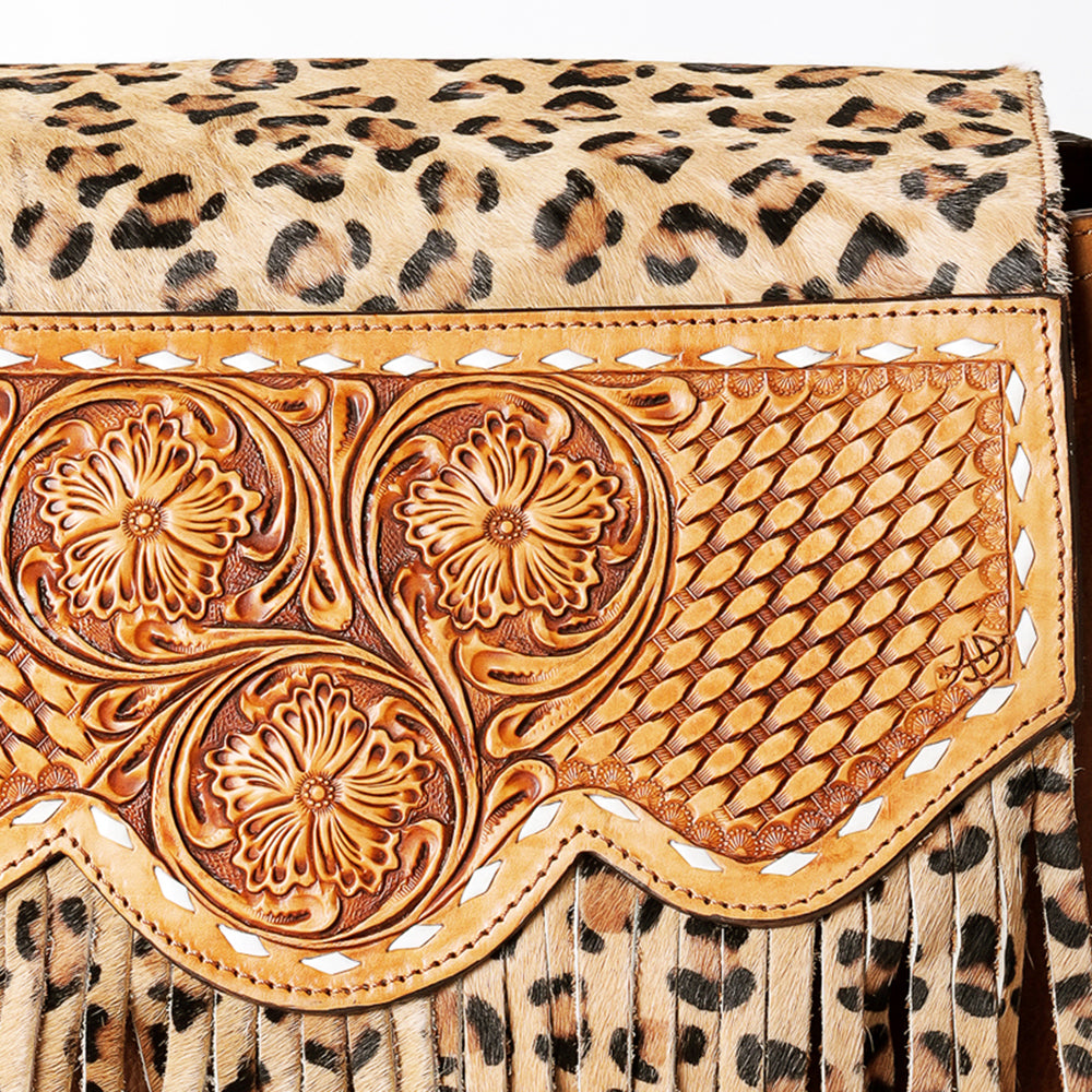 LC-ADBGZ457B Messenger Genuine Western Leather Women Bag Sage