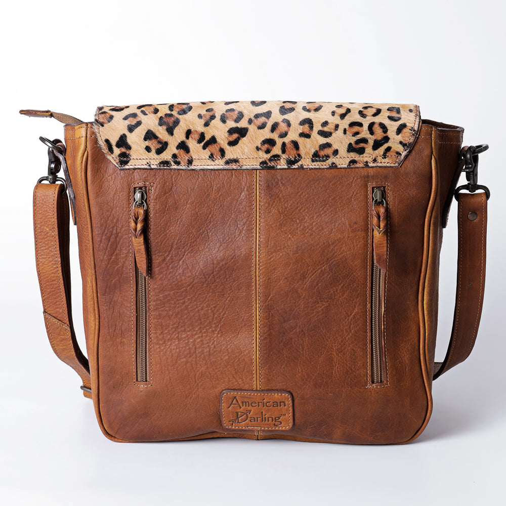 LC-ADBGZ457B Messenger Genuine Western Leather Women Bag Sage