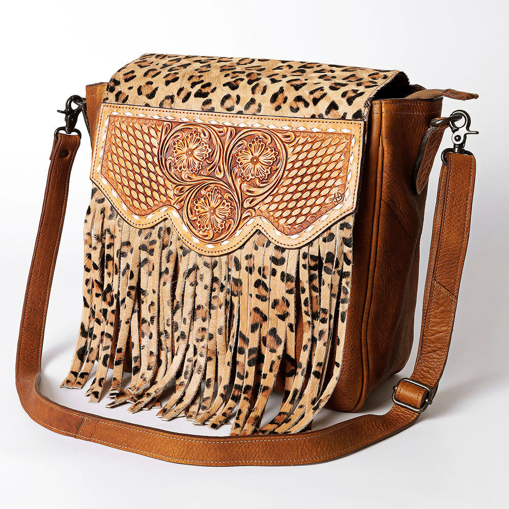 LC-ADBGZ457B Messenger Genuine Western Leather Women Bag Sage