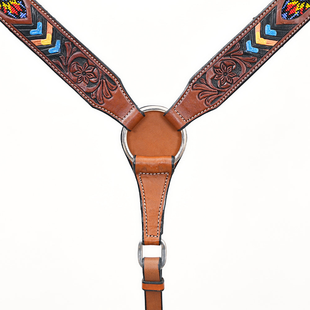 Western leather Breast Collar
