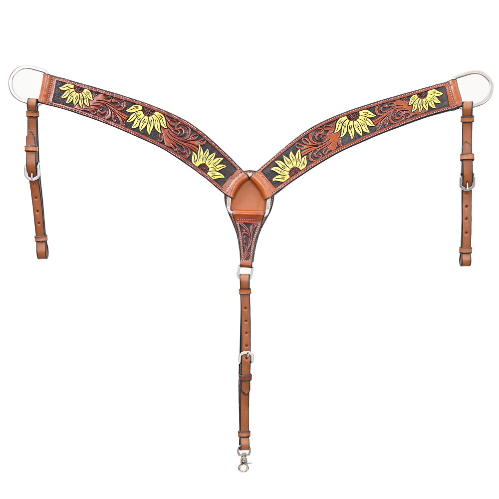 BEBCE129-Western leather Breast Collar