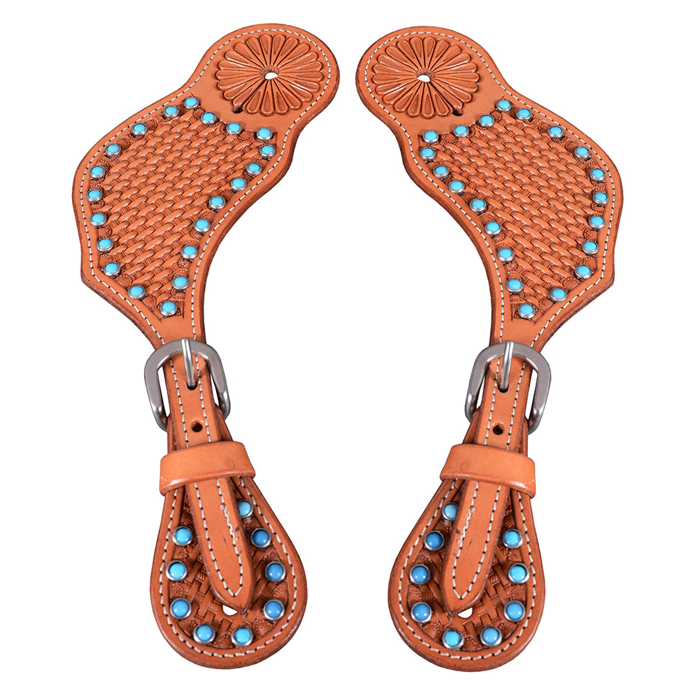 BESPE130-Western Leather Spurs Strap