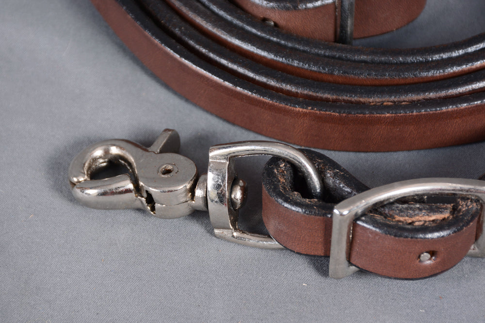 BERNE138-American Leather Split Reins