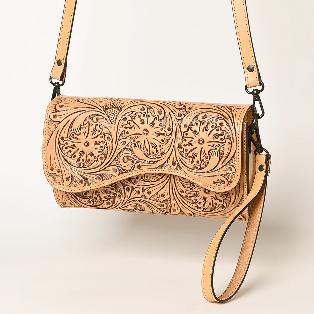 LC-ADBGZ460A Wristlet Genuine Western Leather Women Bag