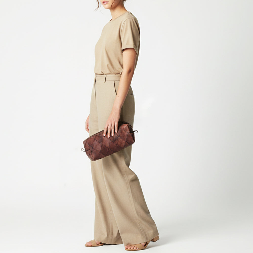 LC-ADBGZ488 Toiletry Genuine Western Leather Women Bag