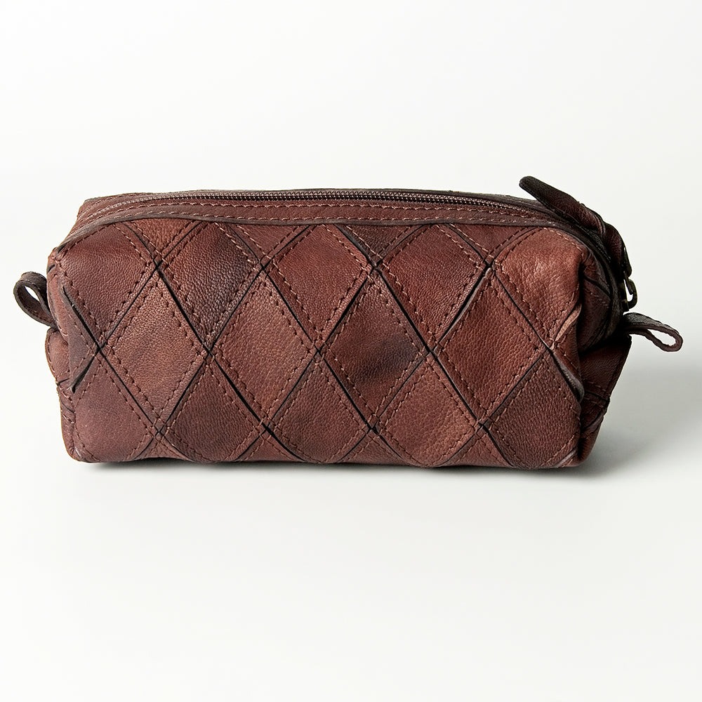 LC-ADBGZ488 Toiletry Genuine Western Leather Women Bag