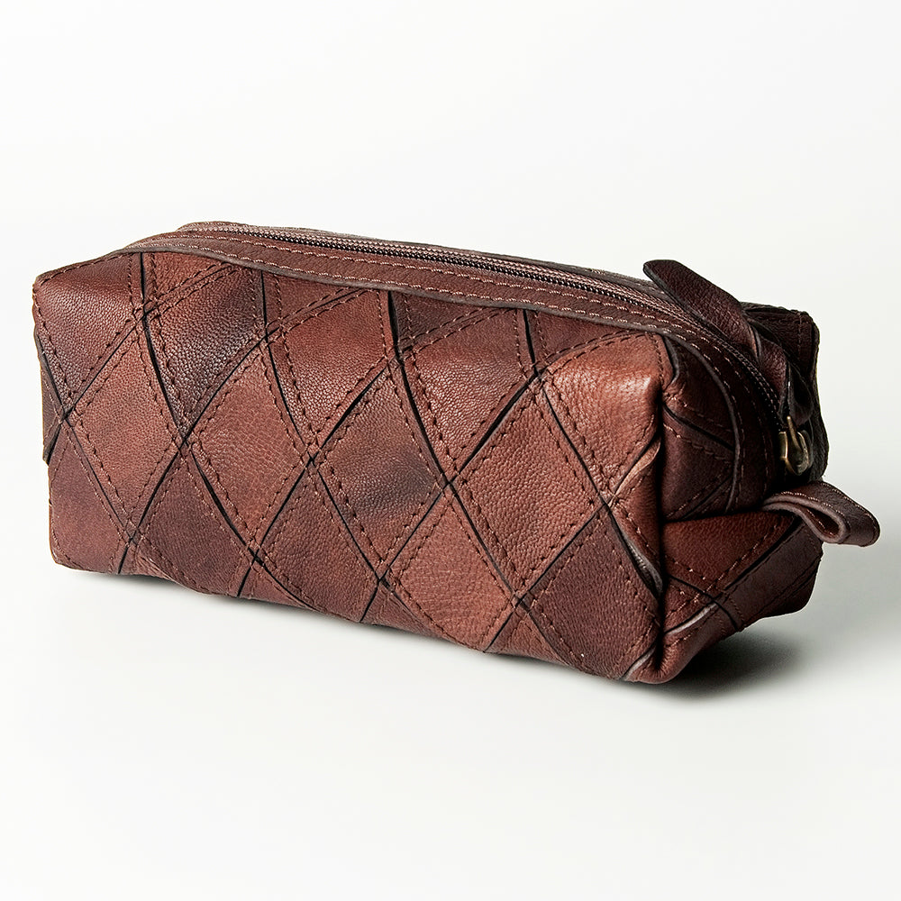 LC-ADBGZ488 Toiletry Genuine Western Leather Women Bag