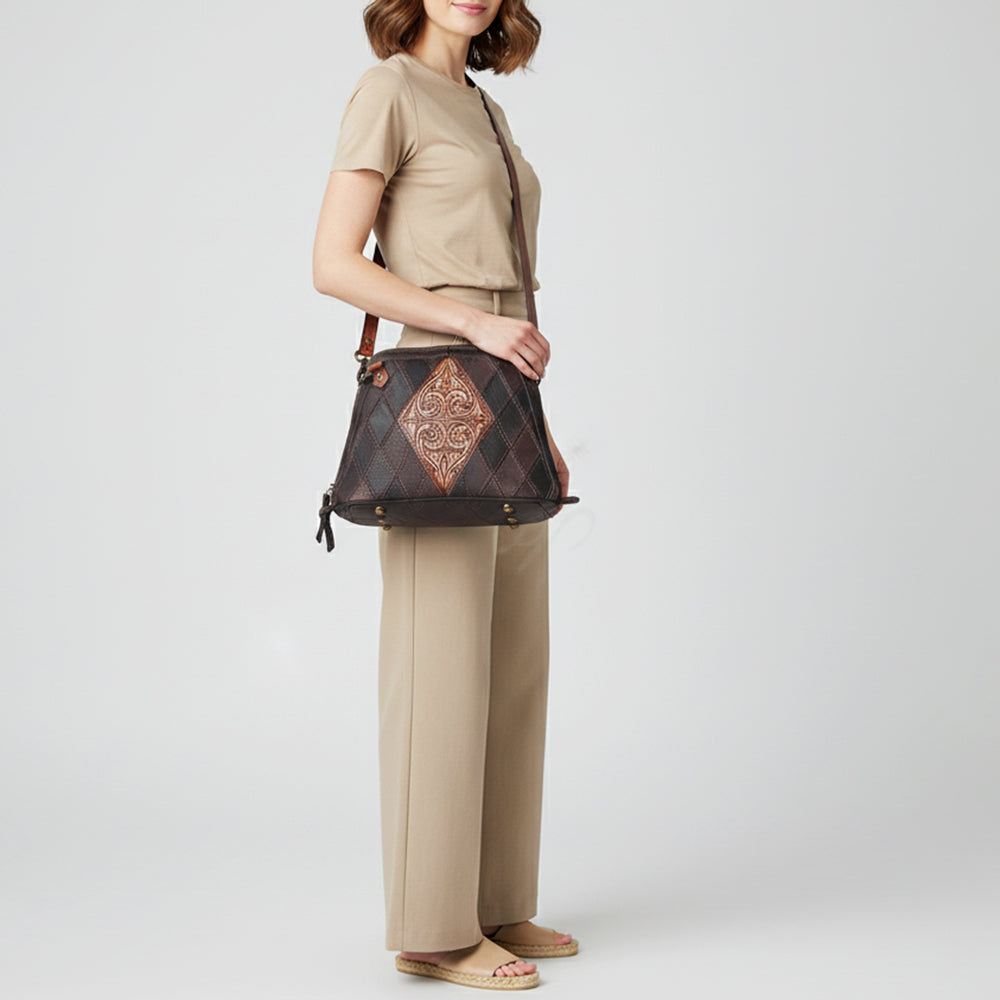 LC-ADBGZ494 Crossbody Genuine Western Leather Women Bag