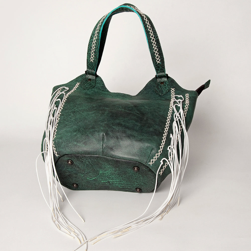 ADBG775B American Darling Western Leather Tote Bag - Handcrafted Full Grain Leather Bag