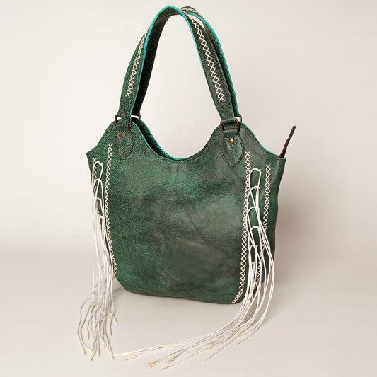 ADBG775B American Darling Western Leather Tote Bag - Handcrafted Full Grain Leather Bag