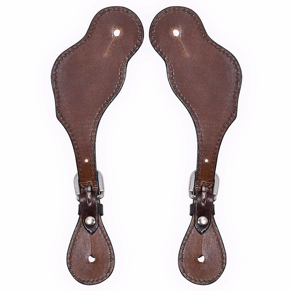 BER104-Western American Leather Spur Strap