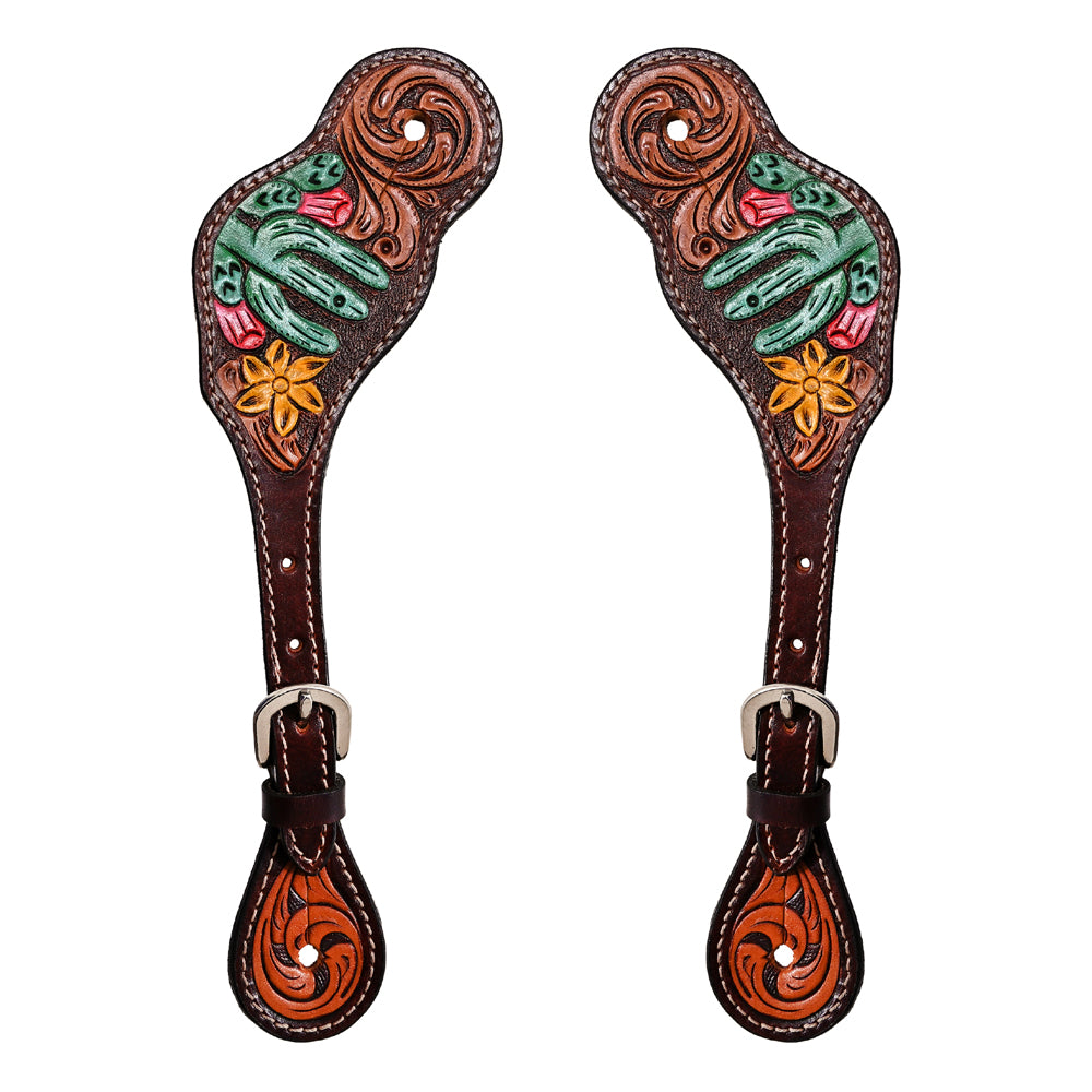 BER109-Western American Leather Spur Strap