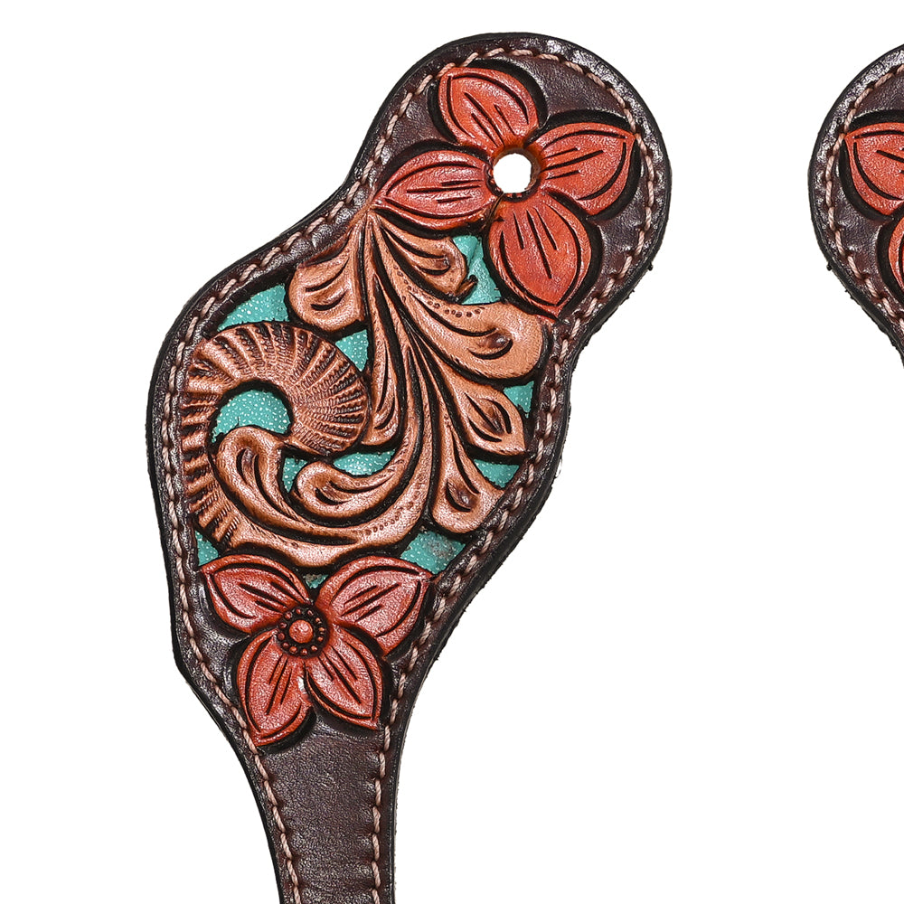 BER110-Western American Leather Spur Strap