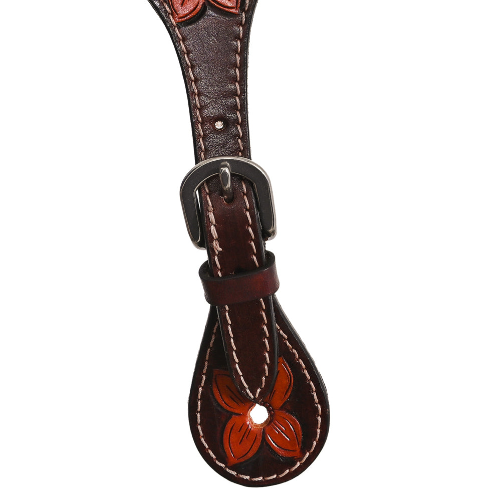 BER110-Western American Leather Spur Strap