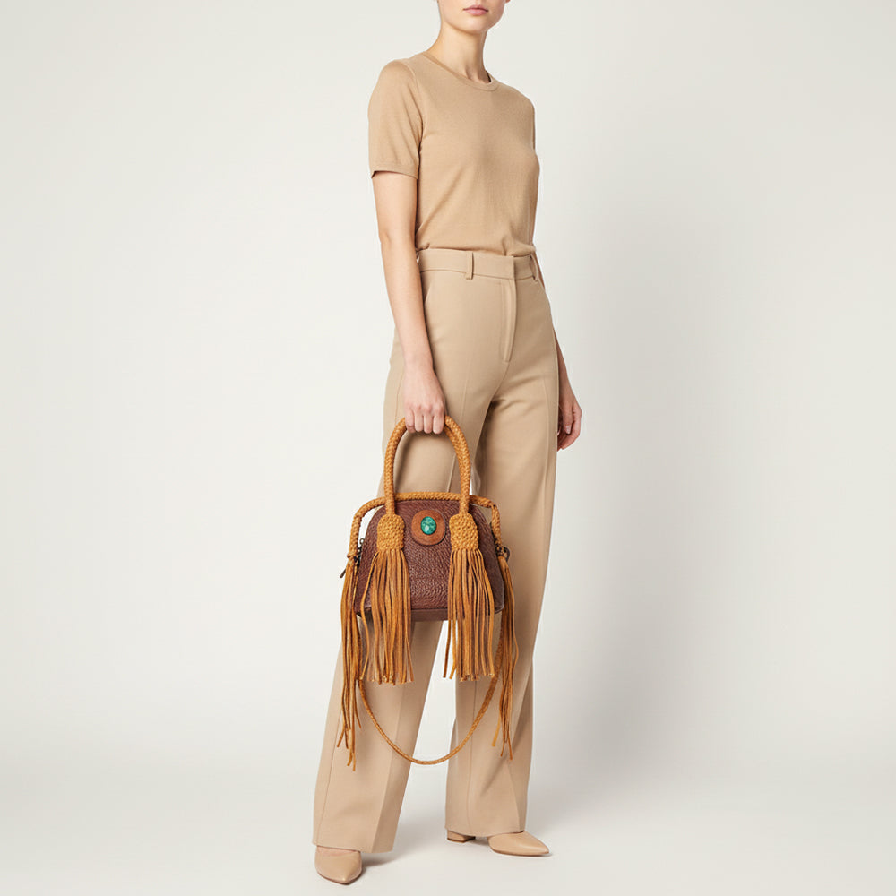 LC-ADBGZ499D Tote Genuine Western Leather Women Bag