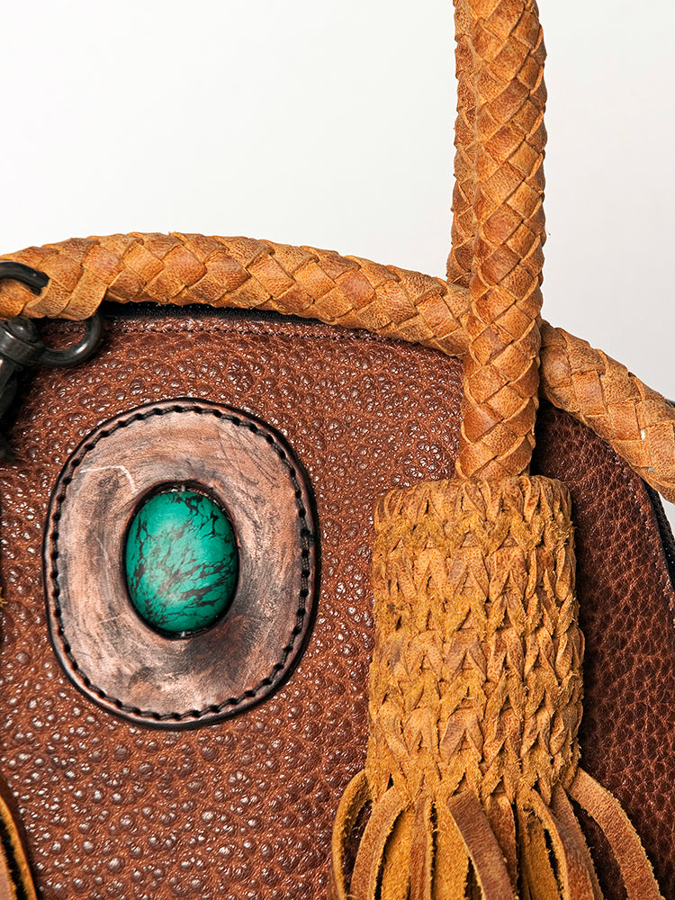 LC-ADBGZ499D Tote Genuine Western Leather Women Bag