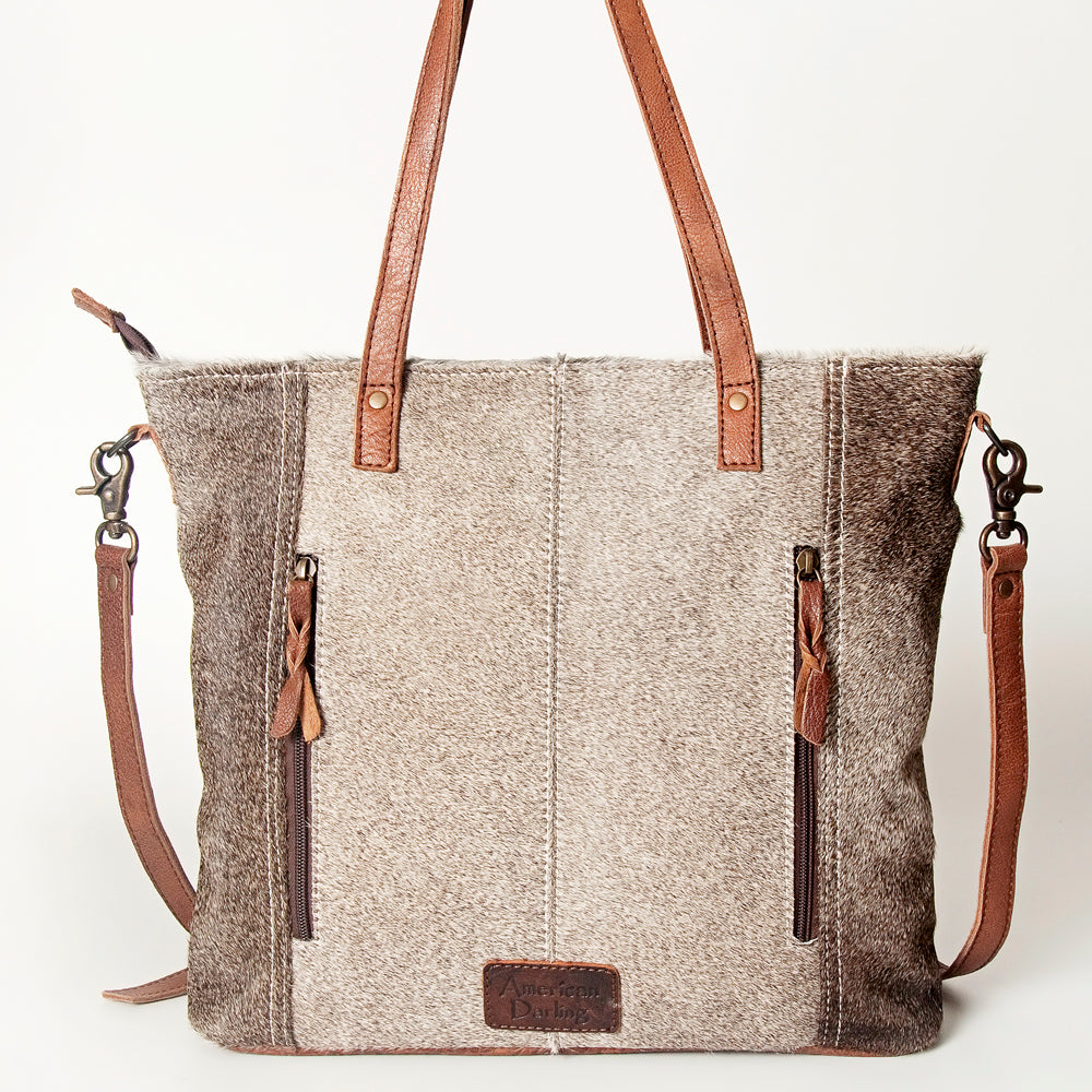 ADBG106 American Darling Hair-on Cowhide Western Tote Bag Genuine Leather