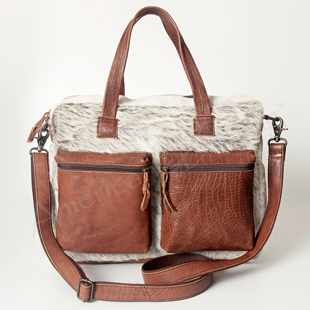 ADBG264 American Darling Tote Bag - Handcrafted Hair-On Cowhide & Western Leather Bag