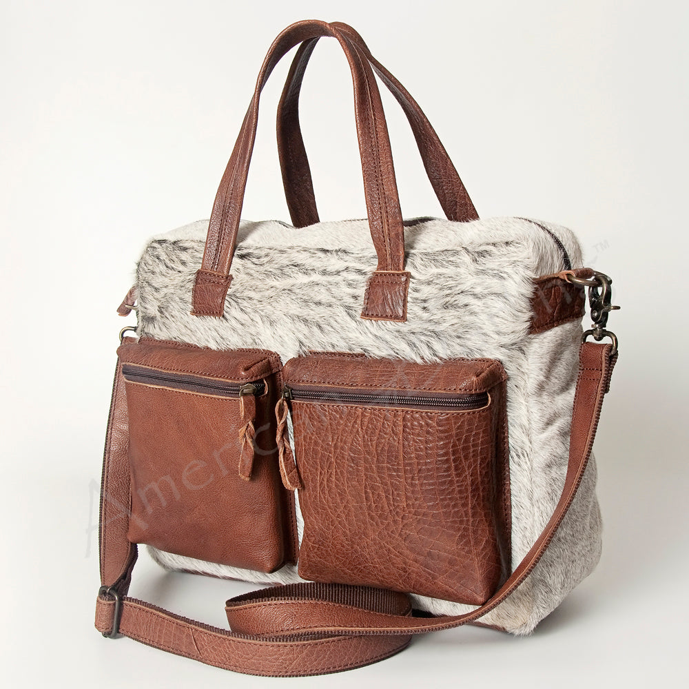 ADBG264 American Darling Tote Bag - Handcrafted Hair-On Cowhide & Western Leather Bag