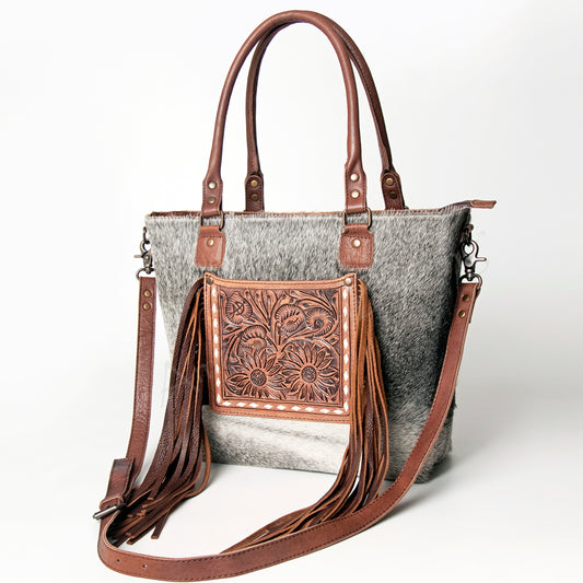 LC-ADBG662BRAH Tote Hair On Genuine Western Leather Women Bag