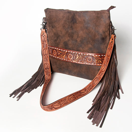 LC-ADBGZ112B Large Crossbody Genuine Western Leather Women Bag