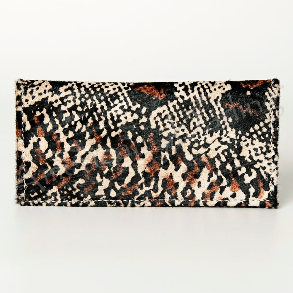 ADBG258 Exotic Hair-On Hide Leather Wallet -Western Style