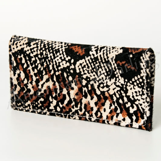 ADBG258 Exotic Hair-On Hide Leather Wallet -Western Style