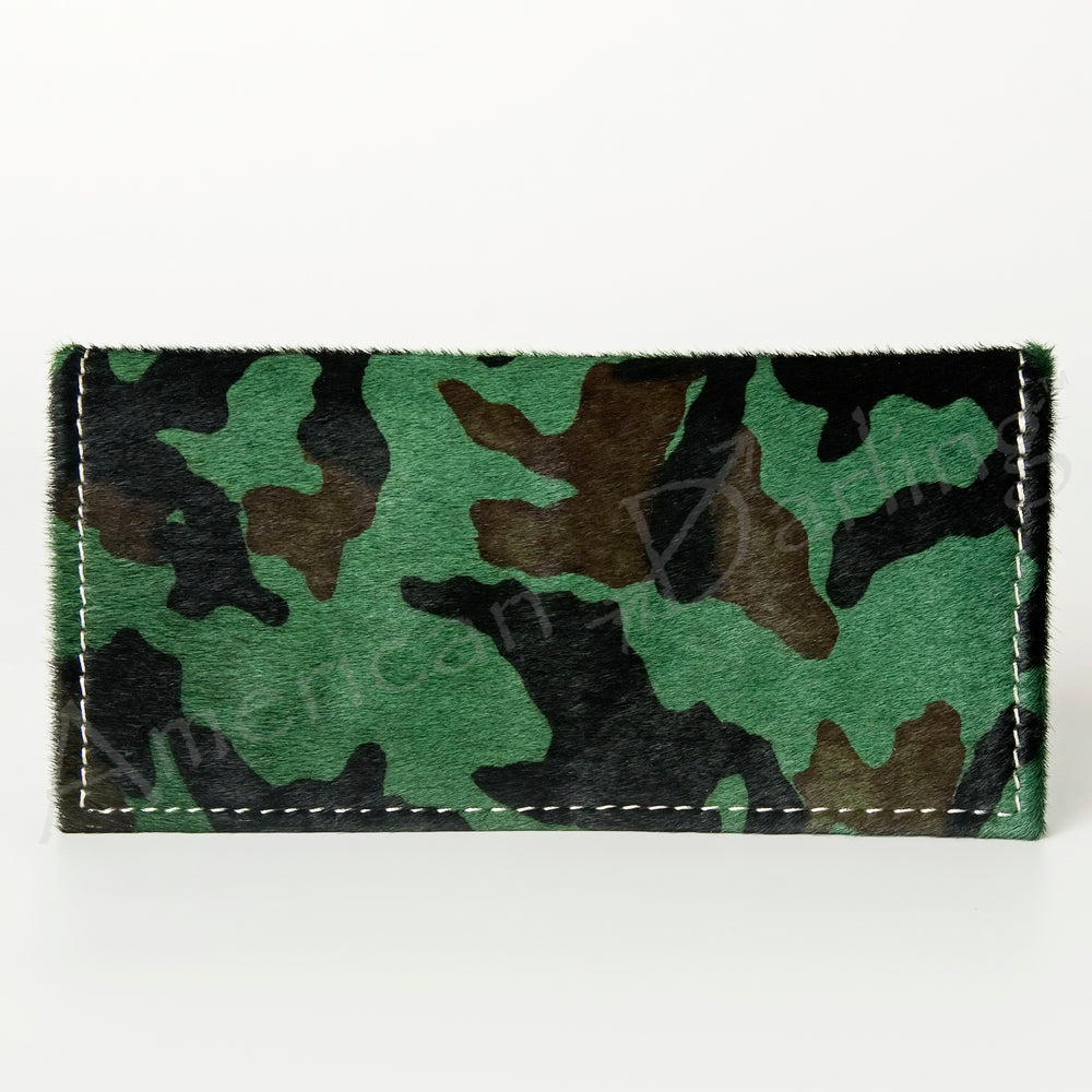 ADBG258 Exotic Hair-On Hide Leather Wallet -Western Style