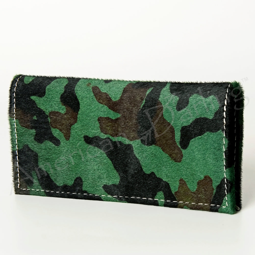 ADBG258 Exotic Hair-On Hide Leather Wallet -Western Style