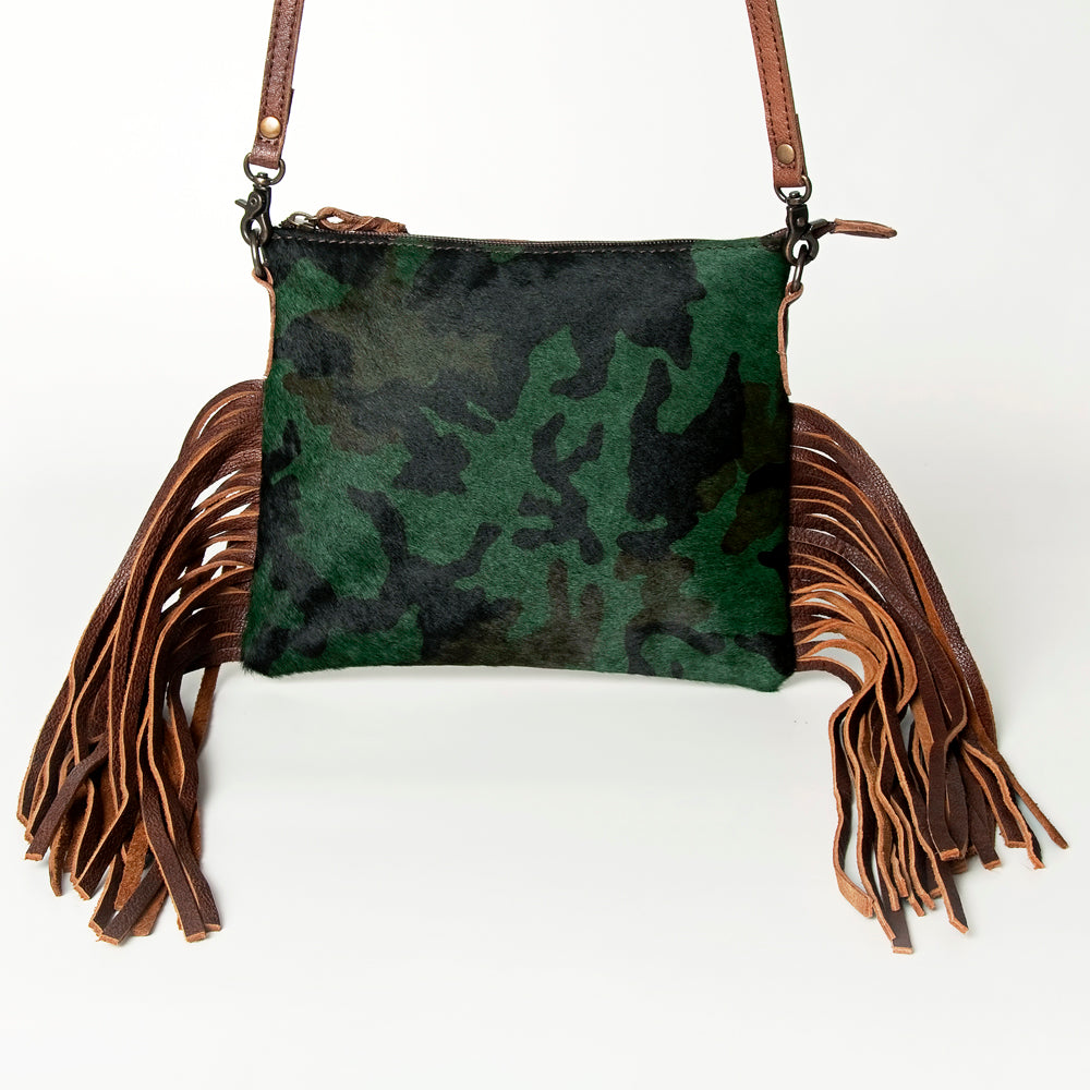 ADBG109 American Darling Hair-On Cowhide Crossbody Bag - Genuine Leather Western Purse