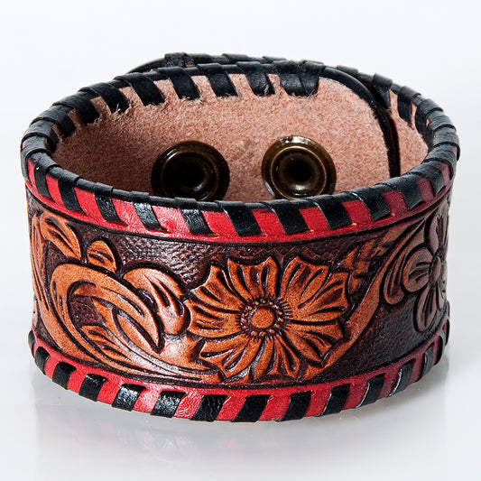 LC-ADBRF166 carved Genuine Leather Bracelet women