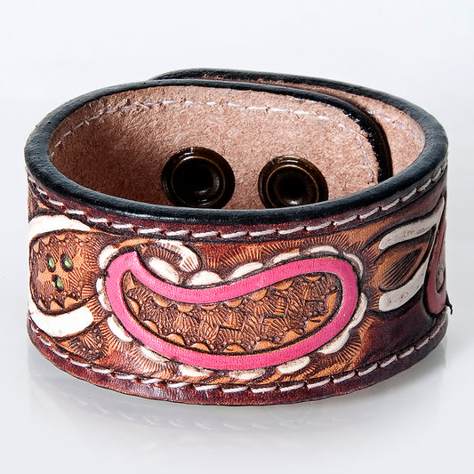 LC-ADBRF168 carved Genuine Leather Bracelet women