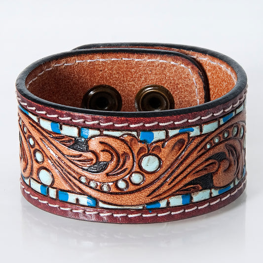 LC-ADBRF170 carved Genuine Leather Bracelet women