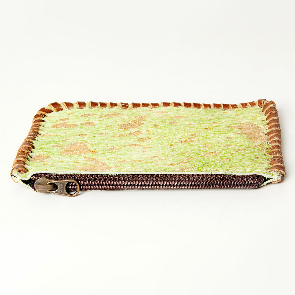 ADBG536 American Darling Handcrafted Braided Hair-On Cowhide Coin Purse Bag