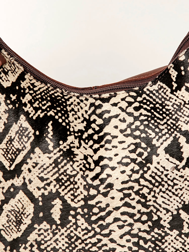 LC-ADBGA223 Hobo Hair On Genuine Western Leather Women Bag