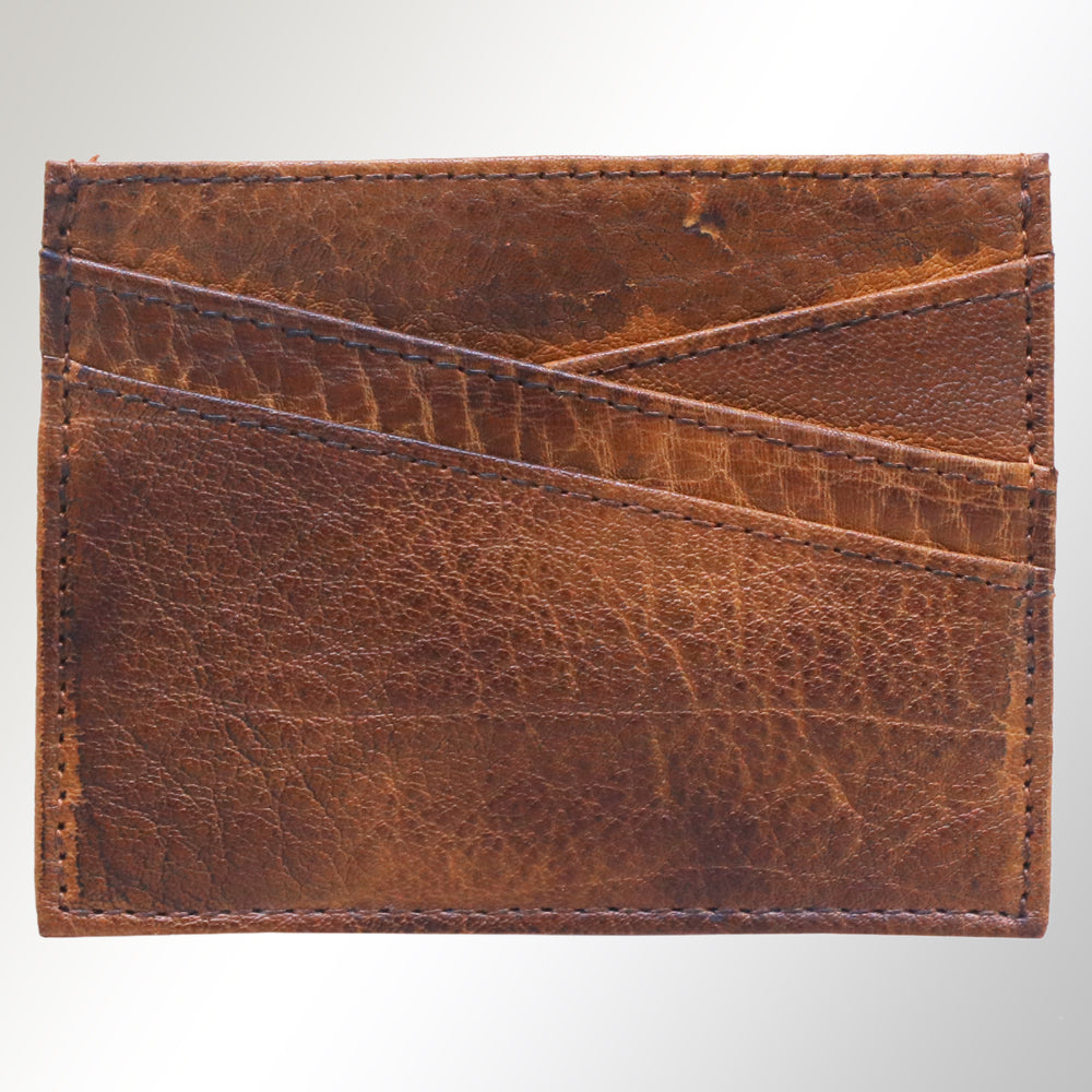 ADCCM102 Slim Leather Card Holder - Minimalist Wallet for Everyday Carry