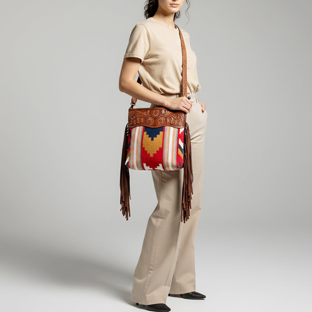 LC-ADBGZ556 Crossbody Genuine Western Leather Women Bag