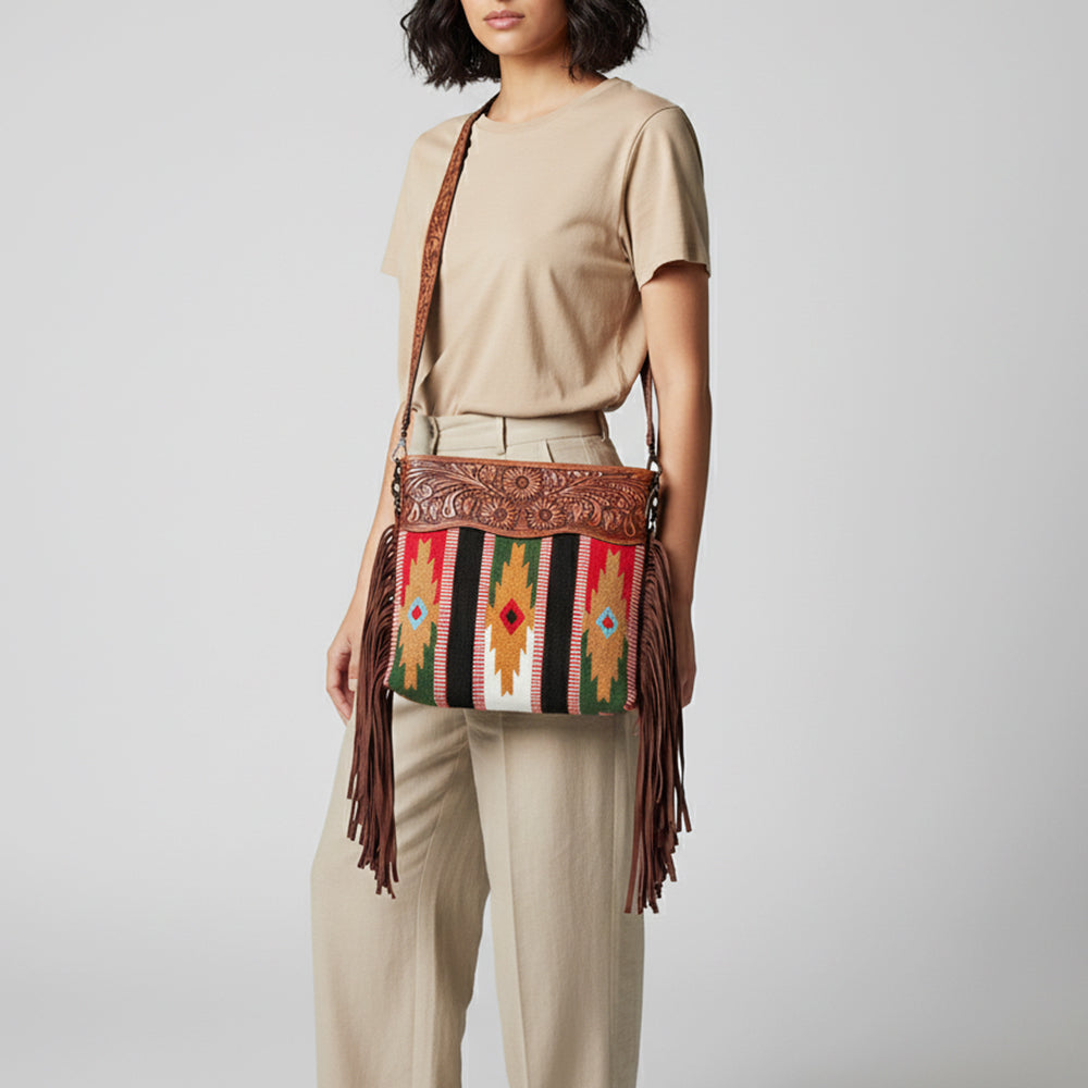 LC-ADBGZ563 Crossbody Genuine Western Leather Women Bag