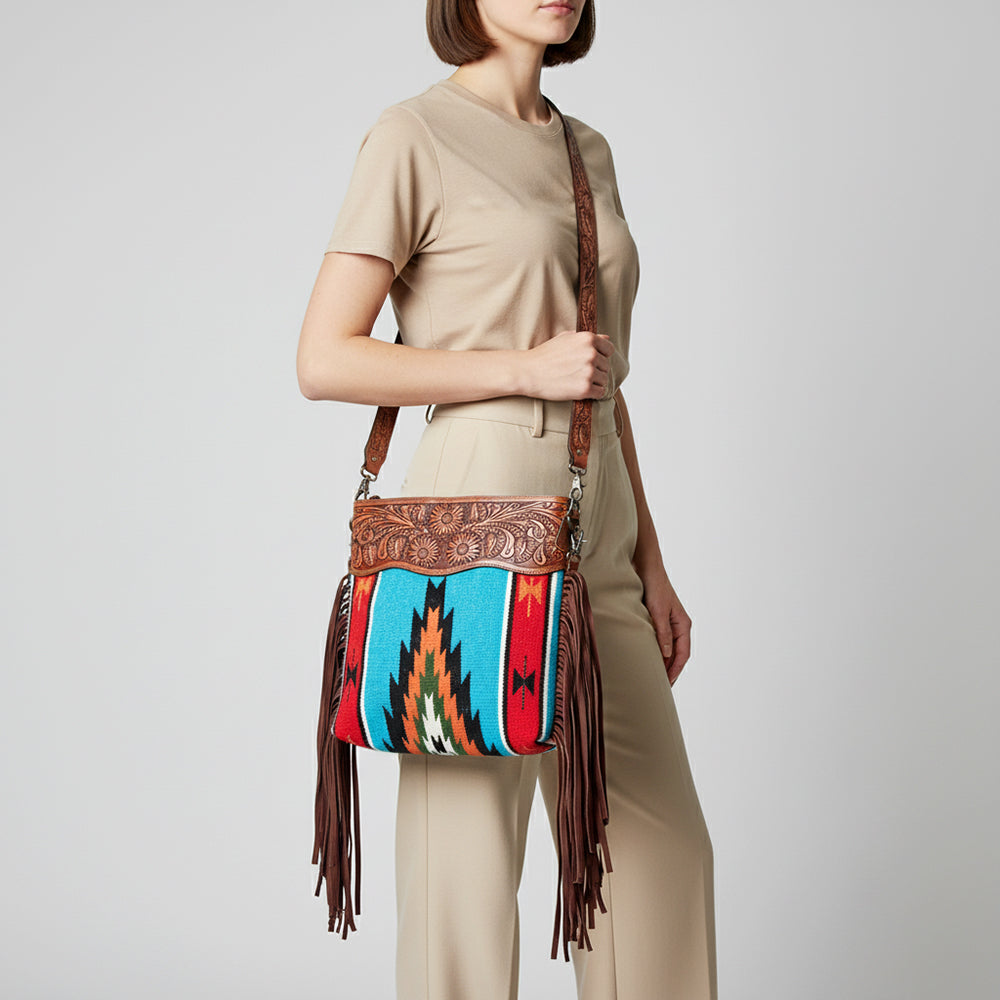 LC-ADBGZ564 Crossbody Genuine Western Leather Women Bag