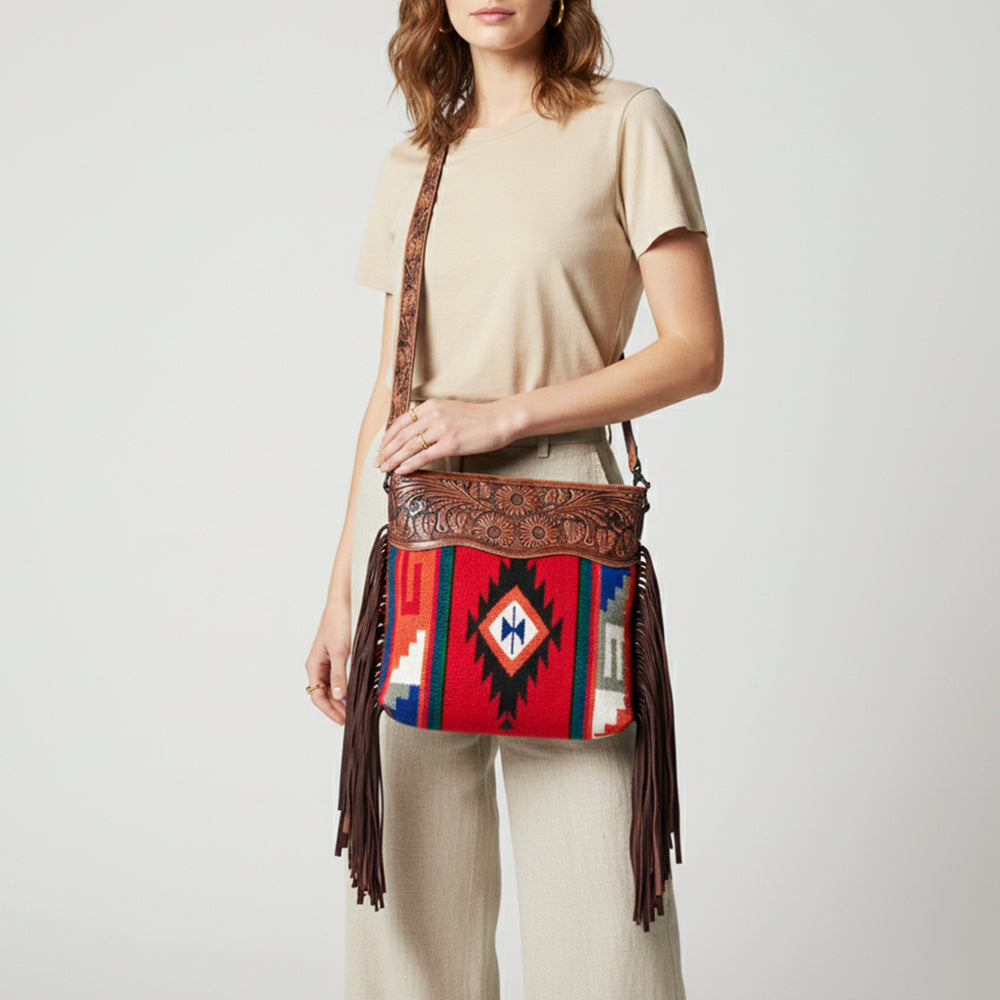 LC-ADBGZ565 Crossbody Genuine Western Leather Women Bag