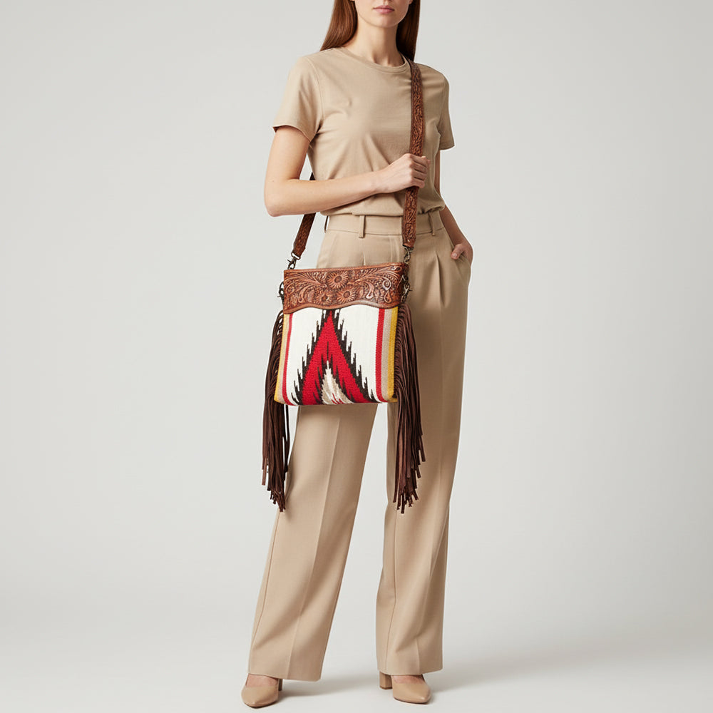 LC-ADBGZ566 Crossbody Genuine Western Leather Women Bag